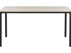 Shop Beliani Ruokapoyta Vaalea Puu/Musta 150 X 90 Cm Hockley