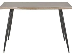 Flash Sale Beliani Ruokapoyta Vaalea Puu/Musta 120 X 80 Cm Luton