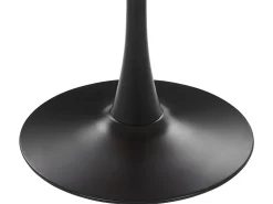 Pöydät<Beliani Ruokapoyta Vaalea Puu/Musta 90 X 90 Cm Boca