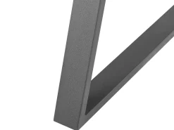 Cheap Beliani Ruokapoyta Vaalea Puu/Musta 140 X 80 Cm Upton