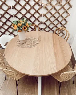 Best Sale Beliani Ruokapoyta Vaalea Puu/Valkoinen 120 Cm Jacksonville