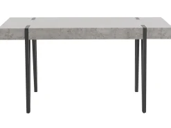 New Beliani Ruokapoyta Vaaleanharmaa/Musta 150 X 90 Cm Adena