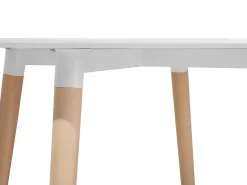 Pöydät<Beliani Ruokapoyta Valkoinen 120 Cm Bovio