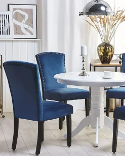 Pöydät<Beliani Ruokapoyta Valkoinen 100 Cm Akron