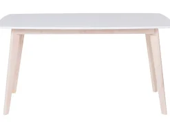 Pöydät<Beliani Ruokapoyta Valkoinen/Vaalea Puu 150 X 90 Cm Santos