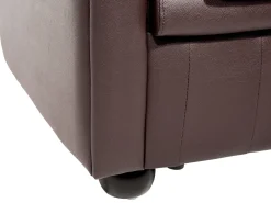 Sohvat<Beliani Ruskea 3-Istuttava Nahkasohva Chesterfield