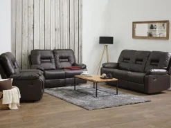 Sohvat<Beliani Ruskea Keinonahkainen Sohvaryhma Bergen