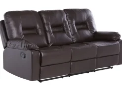 Sohvat<Beliani Ruskea Keinonahkainen Sohvaryhma Bergen