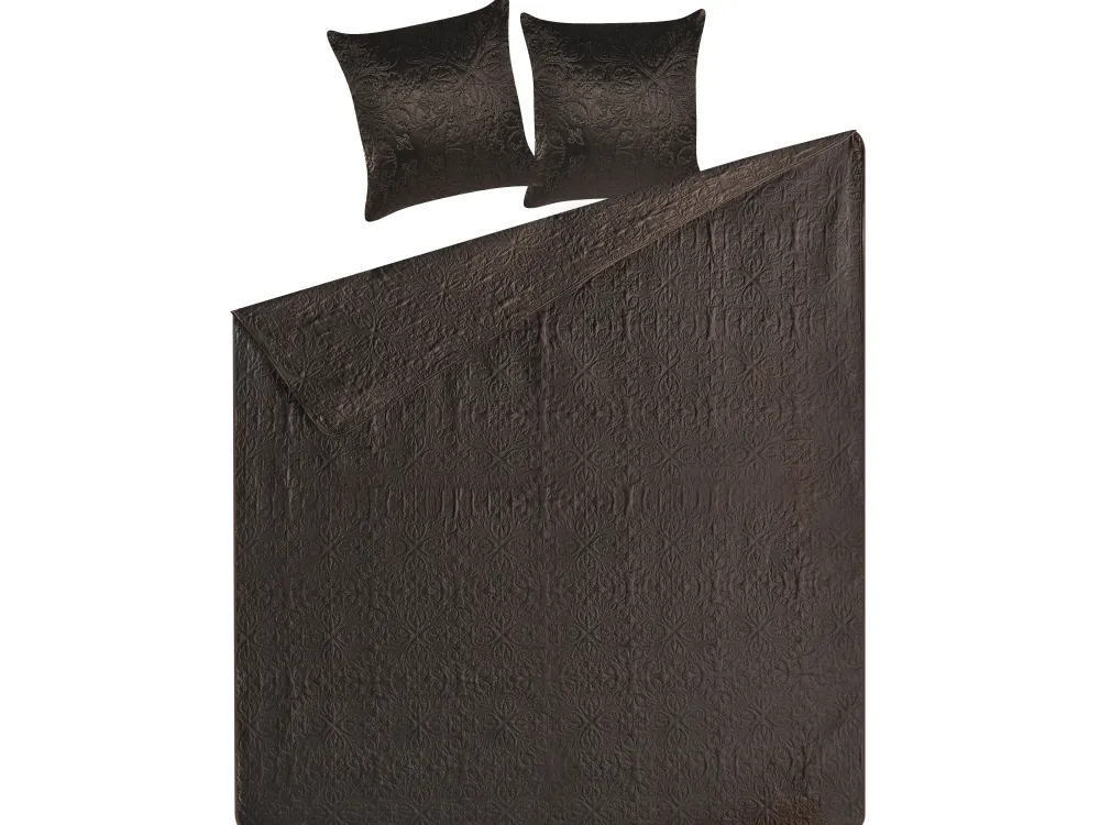 Tekstiilit<Beliani Ruskea Kohokuvioitu Paivapeittosetti 220 X 240 Rayen