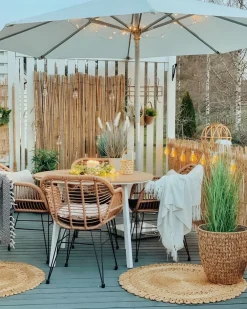 Best Sale Beliani Ruskea Pyorea Puutarhan Ruokapoyta O 105 Cm Cavoli