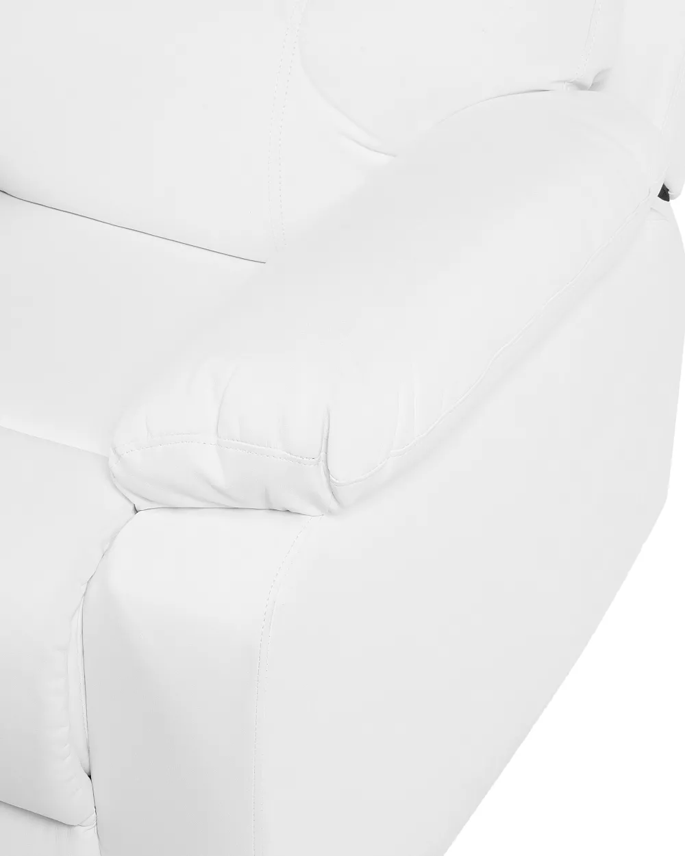 Nojatuolit<Beliani Saadettava Keinonahkainen Lepotuoli Valkoinen Bergen