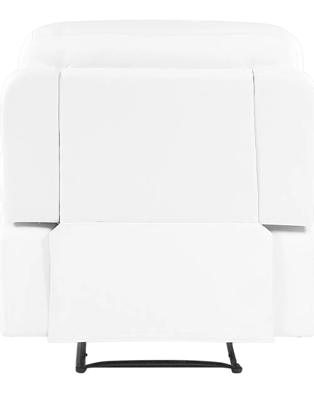 Nojatuolit<Beliani Saadettava Keinonahkainen Lepotuoli Valkoinen Bergen