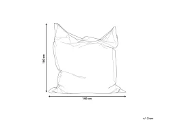 Lastenhuone<Beliani Sakkituoli Kangas Smaragdinvihrea 140 X 180 Cm Fuzzy