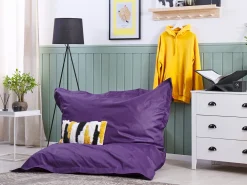 Fashion Beliani Sakkituoli Kangas Violetti 140 X 180 Cm Fuzzy