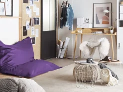 Fashion Beliani Sakkituoli Kangas Violetti 140 X 180 Cm Fuzzy