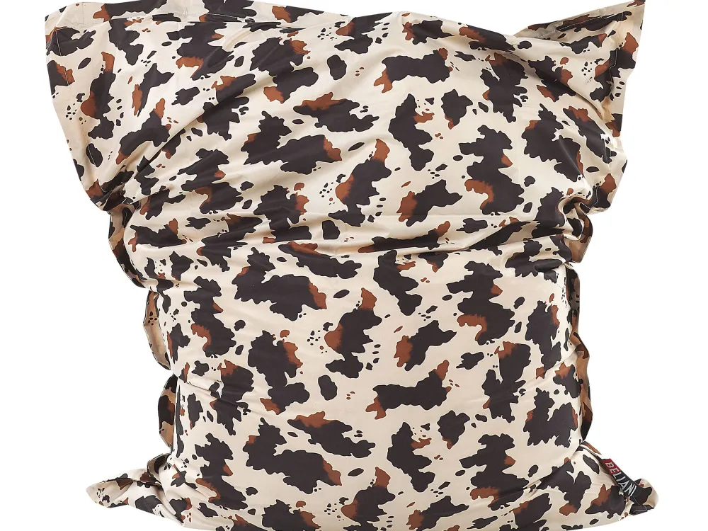 Online Beliani Sakkituoli Nailon Beige/Ruskea 140 X 180 Cm Fuzzy