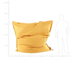 Online Beliani Sakkituoli Nailon Keltainen 180 X 230 Cm Fuzzy