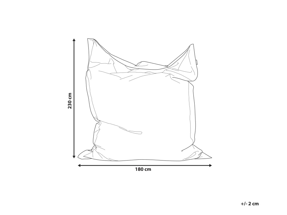 Online Beliani Sakkituoli Nailon Keltainen 180 X 230 Cm Fuzzy