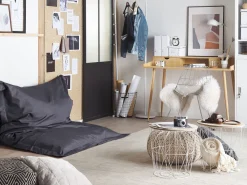 Fashion Beliani Sakkituoli Nailon Musta 140 X 180 Cm Fuzzy