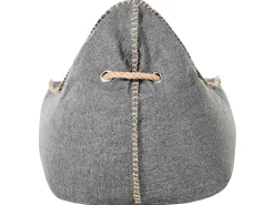 Fashion Beliani Sakkituoli Selkanojalla Kangas Vaaleanharmaa Drop