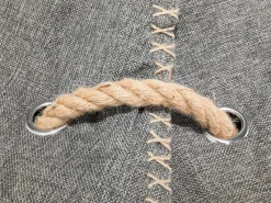 Fashion Beliani Sakkituoli Selkanojalla Kangas Vaaleanharmaa Drop