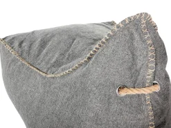 Fashion Beliani Sakkituoli Selkanojalla Kangas Vaaleanharmaa Drop