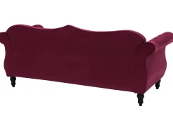 Sohvat<Beliani Samettinen Punainen Sohvasetti Skien