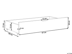 Sängyt<Beliani Sangynaluslaatikko Manty Vaalea Puu 2 Kpl Rumilly