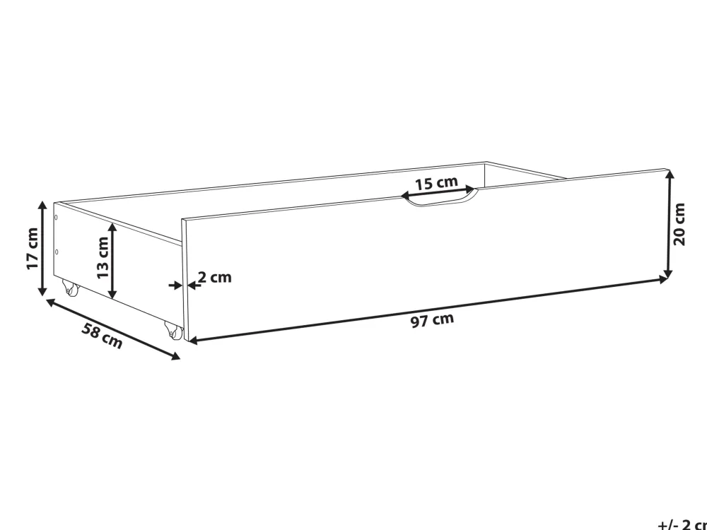 Sängyt<Beliani Sangynaluslaatikko Manty Vaalea Puu 2 Kpl Rumilly