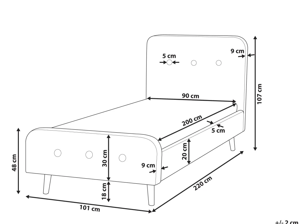 Shop Beliani Sanky Kangas Vaalea Beige 90 X 200 Cm Rennes