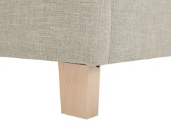 Sängyt<Beliani Sanky Kangas Vaaleanharmaa 90 X 200 Cm Sennez