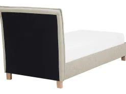 Sängyt<Beliani Sanky Kangas Vaaleanharmaa 90 X 200 Cm Sennez