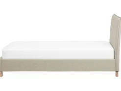 Sängyt<Beliani Sanky Kangas Vaaleanharmaa 90 X 200 Cm Sennez