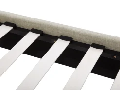 Sängyt<Beliani Sanky Kangas Vaaleanharmaa 90 X 200 Cm Sennez