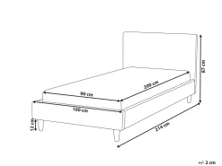 Cheap Beliani Sanky Sametti Fuksia 90 X 200 Cm Fitou