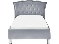 Lastenhuone<Beliani Sanky Sametti Harmaa 90 X 200 Cm Metz