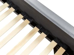 Lastenhuone<Beliani Sanky Sametti Harmaa 90 X 200 Cm Metz