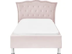 Sängyt<Beliani Sanky Sametti Pastellipinkki 90 X 200 Cm Metz