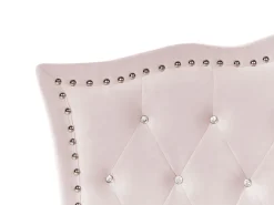 Sängyt<Beliani Sanky Sametti Pastellipinkki 90 X 200 Cm Metz