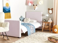 Lastenhuone<Beliani Sanky Sametti Pastellipinkki 90 X 200 Cm Teenie