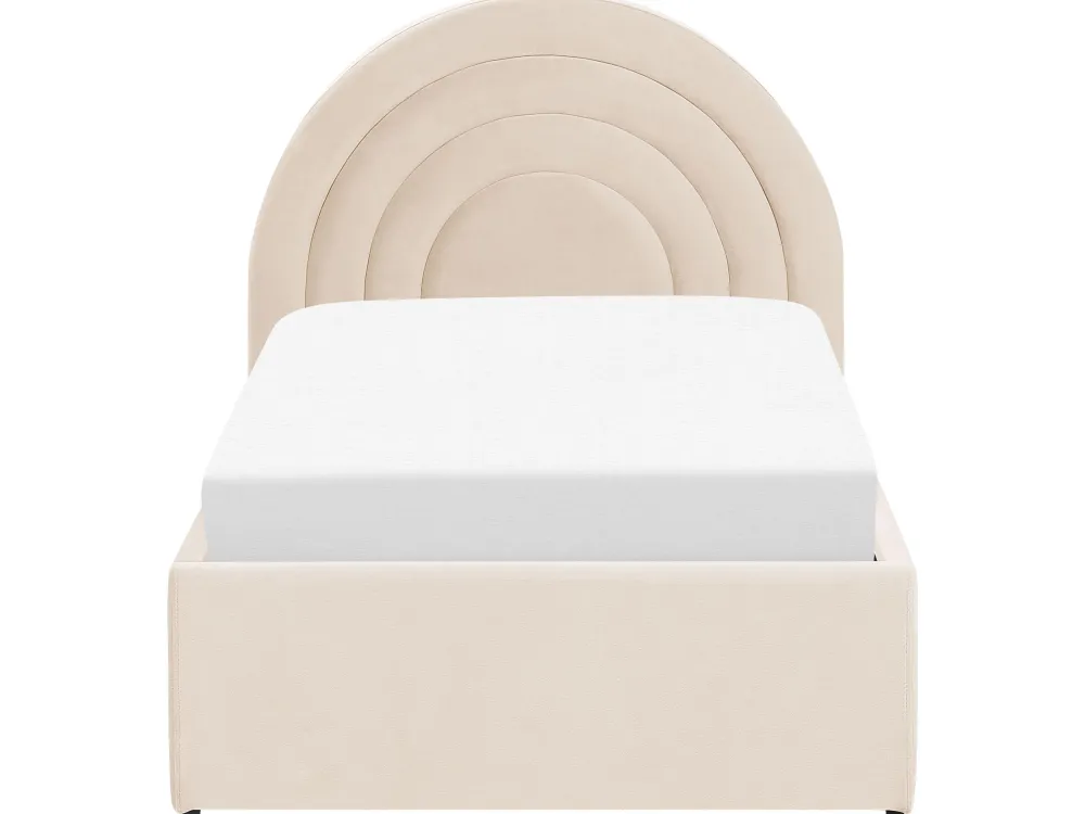 Online Beliani Sanky Sametti Säilytystila Beige 90 X 200 Cm Anet