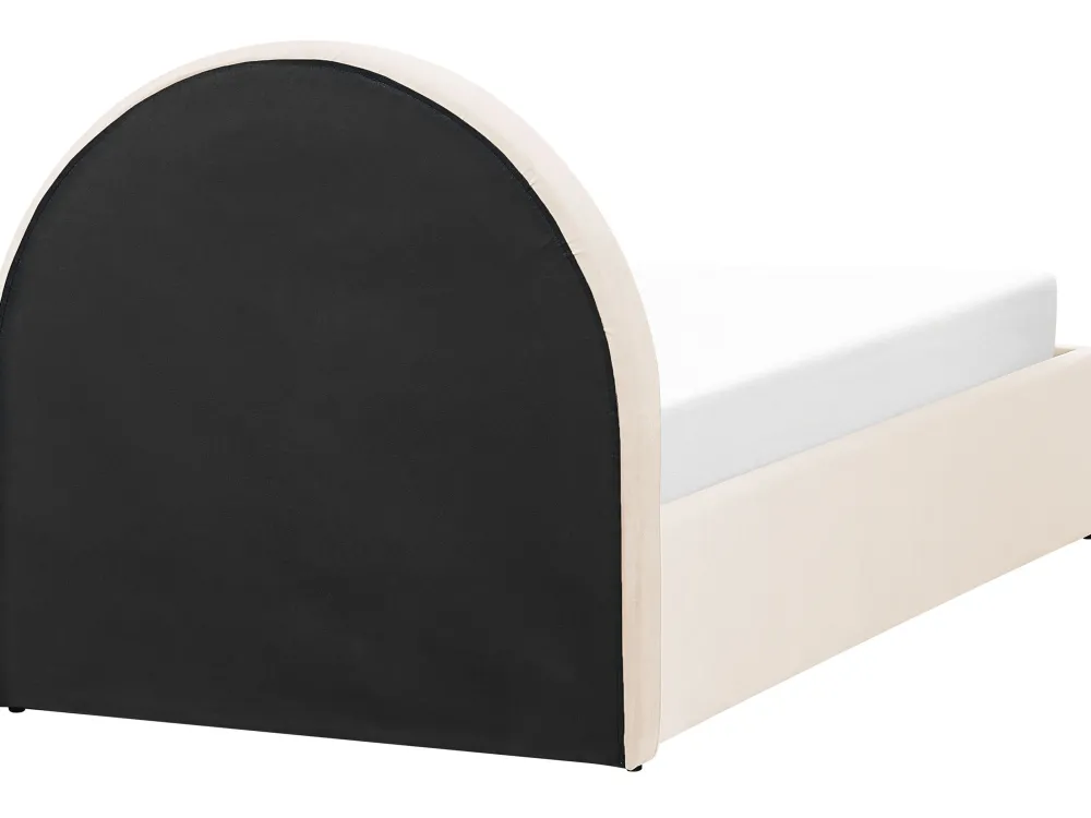 Online Beliani Sanky Sametti Säilytystila Beige 90 X 200 Cm Anet