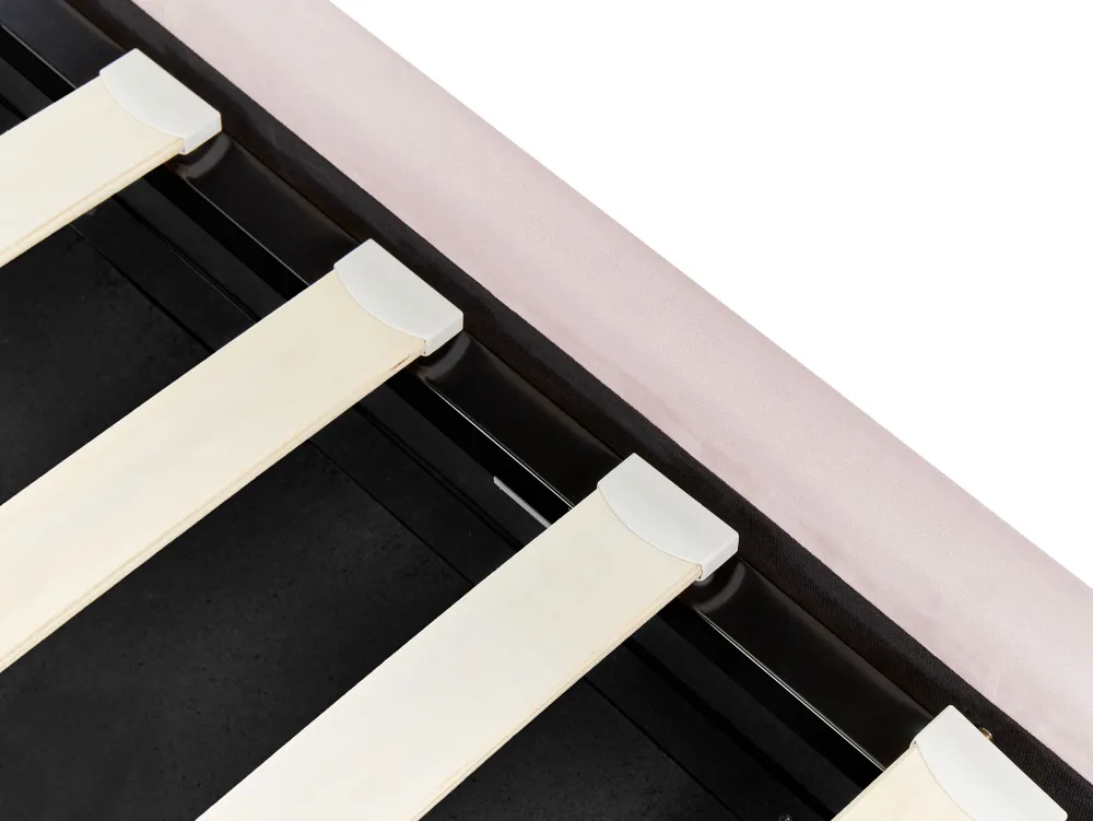 Best Sale Beliani Sanky Sametti Säilytystila Pastellipinkki 90 X 200 Cm Metz