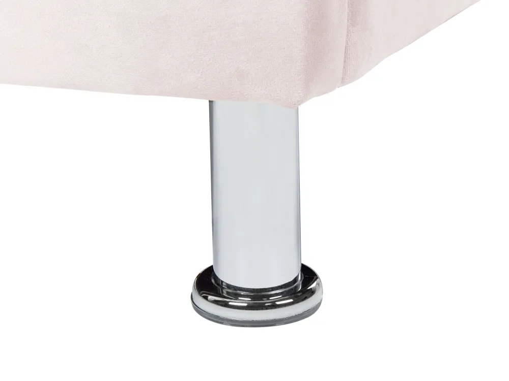 Best Sale Beliani Sanky Sametti Säilytystila Pastellipinkki 90 X 200 Cm Metz