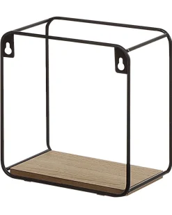 Sale Beliani Seinahylly 5 Hyllya Metalli Musta/Vaalea Puu 4 Kpl Brito