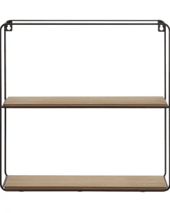 Sale Beliani Seinahylly 5 Hyllya Metalli Musta/Vaalea Puu 4 Kpl Brito