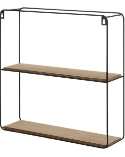 Sale Beliani Seinahylly 5 Hyllya Metalli Musta/Vaalea Puu 4 Kpl Brito