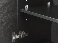 Clearance Beliani Seinakaappi 3 Hyllya Musta Bilbao