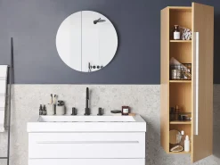 Hot Beliani Seinakaappi 4 Hyllya Vaalea Puu Mataro