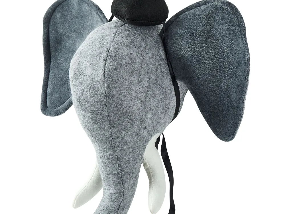 Lastenhuone<Beliani Seinakoriste Elefantti Harmaa 36 X 36 Cm Badou